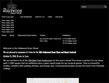 Tablet Screenshot of hollywooddrumshow.com